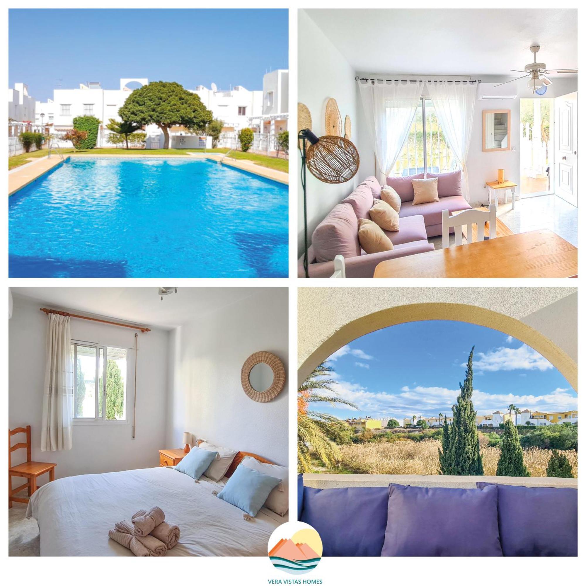Garden Vistas. Hermoso Duplex Con Patio, Solarium Y Piscina. Vera Luaran gambar