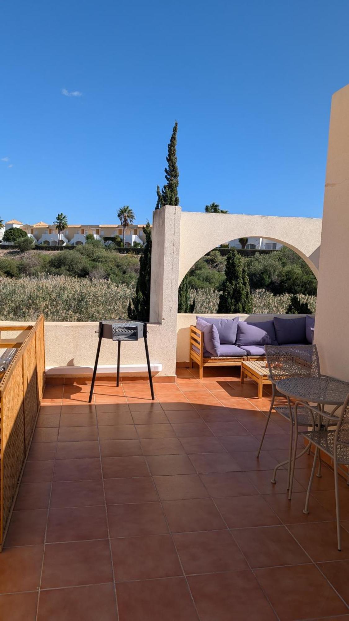 Garden Vistas. Hermoso Duplex Con Patio, Solarium Y Piscina. Vera Luaran gambar